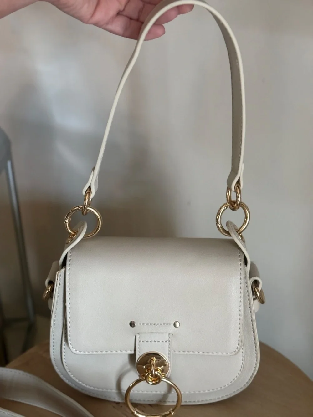 Small Crossbody Bag - Beige - Picture 2 of 5